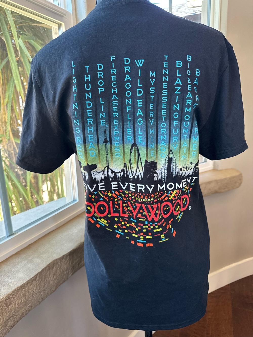 Dollywood Black T-Shirt Unisex Size Medium (NWT)